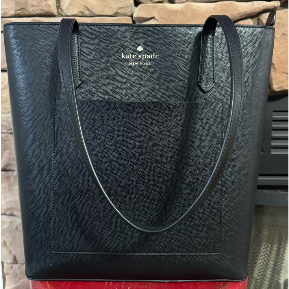 Kate spade large black tote bag